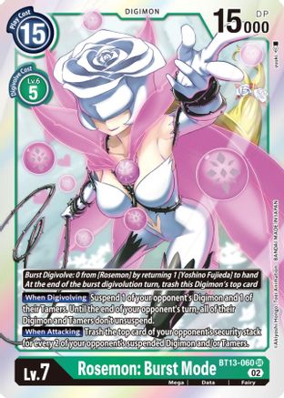 Rosemon: Burst Mode (BT13-060) [Versus Royal Knights] Foil - Deck Out Gaming