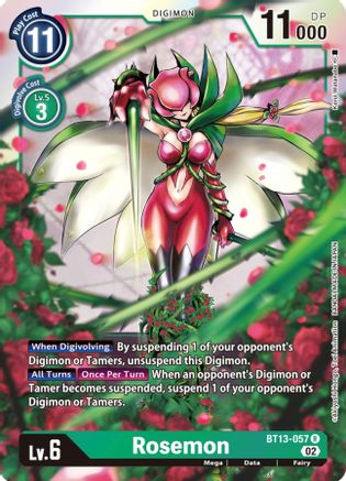 Rosemon (BT13-057) [Versus Royal Knights] Foil - Deck Out Gaming