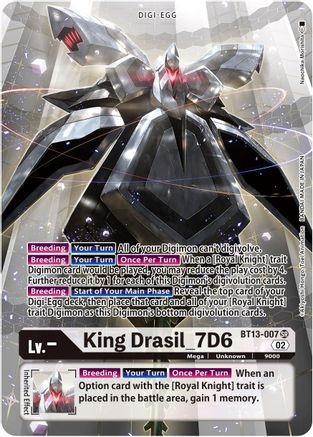 King Drasil_7D6 (Alternate Art) (BT13-007) [Versus Royal Knights] Foil - Deck Out Gaming