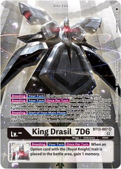 King Drasil_7D6 (Alternate Art) (BT13-007) [Versus Royal Knights] Foil - Deck Out Gaming