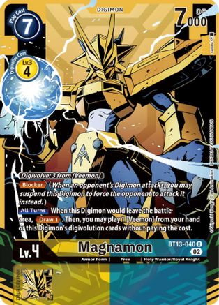 Magnamon (Alternate Art) (BT13-040) [Versus Royal Knights] Foil - Deck Out Gaming