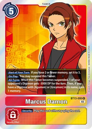 Marcus Damon (BT13-095) [Versus Royal Knights] Foil - Deck Out Gaming