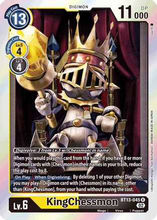 KingChessmon (BT13-045) [Versus Royal Knights] Foil - Deck Out Gaming