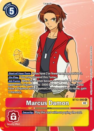 Marcus Damon (Box Topper) (BT13-095) [Versus Royal Knights] Foil - Deck Out Gaming