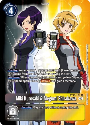 Miki Kurosaki & Megumi Shirakawa (Box Topper) (BT13-101) [Versus Royal Knights] Foil - Deck Out Gaming