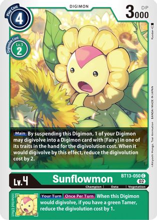 Sunflowmon (BT13-050) [Versus Royal Knights] - Deck Out Gaming