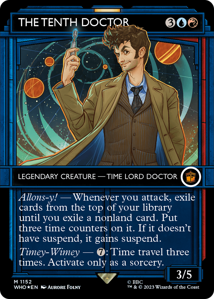 The Tenth Doctor (Showcase) (Surge Foil) (1152) [Doctor Who] foil - Deck Out Gaming