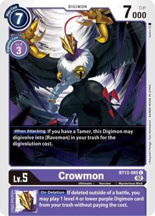 Crowmon (BT13-085) [Versus Royal Knights] - Deck Out Gaming