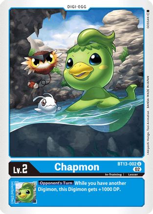 Chapmon (BT13-002) [Versus Royal Knights] - Deck Out Gaming