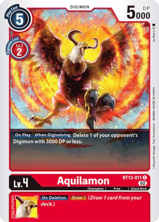 Aquilamon (BT13-011) [Versus Royal Knights] - Deck Out Gaming