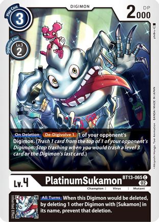 PlatinumSukamon (BT13-065) [Versus Royal Knights] - Deck Out Gaming