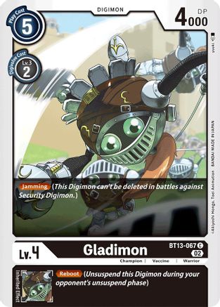 Gladimon (BT13-067) [Versus Royal Knights] - Deck Out Gaming