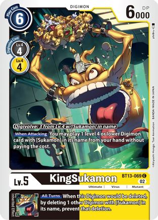 KingSukamon (BT13-069) [Versus Royal Knights] - Deck Out Gaming