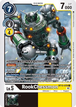 RookChessmon (BT13-070) [Versus Royal Knights] - Deck Out Gaming