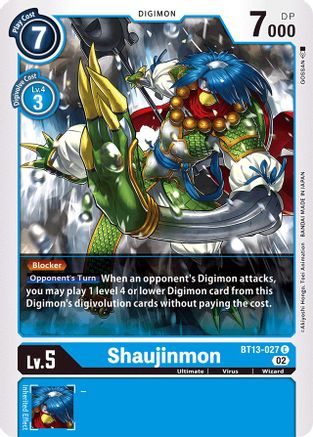 Shaujinmon (BT13-027) [Versus Royal Knights] - Deck Out Gaming