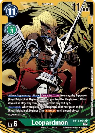 Leopardmon (Alternate Art) (BT13-056) [Versus Royal Knights] Foil - Deck Out Gaming