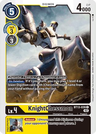 KnightChessmon BT13-039 (BT13-039) [Versus Royal Knights] - Deck Out Gaming