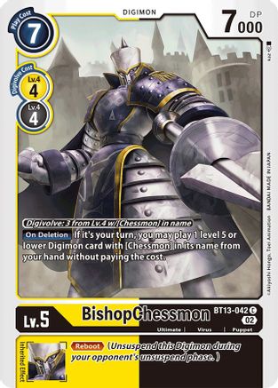 BishopChessmon (BT13-042) [Versus Royal Knights] - Deck Out Gaming