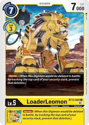 LoaderLeomon (BT13-043) [Versus Royal Knights] - Deck Out Gaming