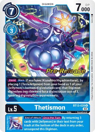 Thetismon (BT13-028) [Versus Royal Knights Pre-Release Cards] Foil - Deck Out Gaming