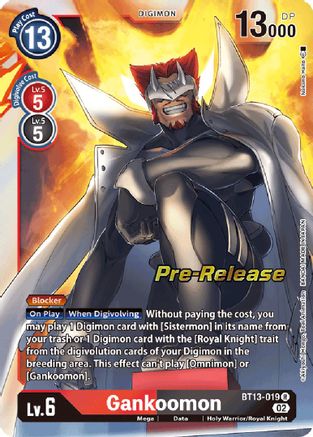 Gankoomon (BT13-019) [Versus Royal Knights Pre-Release Cards] Foil - Deck Out Gaming