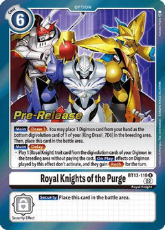 Royal Knights of the Purge (BT13-110) [Versus Royal Knights Pre-Release Cards] Foil - Deck Out Gaming