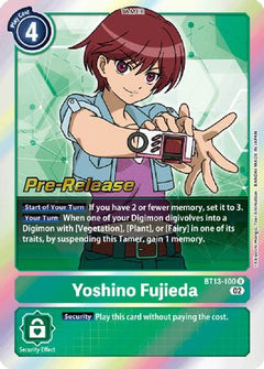 Yoshino Fujieda (BT13-100) [Versus Royal Knights Pre-Release Cards] Foil - Deck Out Gaming
