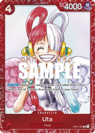 Uta (Premium Card Collection -ONE PIECE FILM RED Edition-) (OP01-005) [One Piece Promotion Cards] Foil