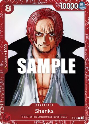 Shanks (Premium Card Collection -ONE PIECE FILM RED Edition-) (P-016) [One Piece Promotion Cards] Foil - Deck Out Gaming