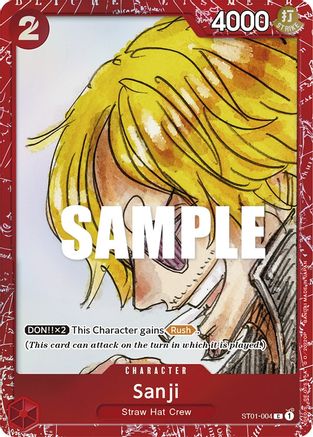 Sanji (Premium Card Collection -ONE PIECE FILM RED Edition-) (ST01-004) [One Piece Promotion Cards] Foil - Deck Out Gaming