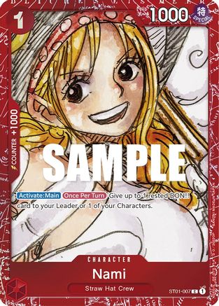 Nami (Premium Card Collection -ONE PIECE FILM RED Edition-) (ST01-007) [One Piece Promotion Cards] Foil