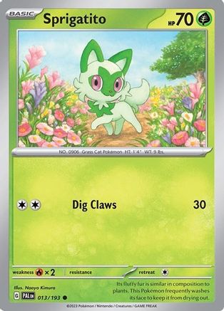 Sprigatito - 013/193 (Summer 2023 Collector Chest) (13) [Miscellaneous Cards & Products] Holofoil - Deck Out Gaming