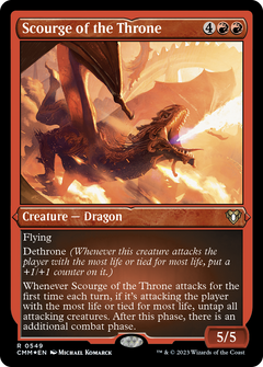 Scourge of the Throne (549) [Commander Masters] etched - Deck Out Gaming