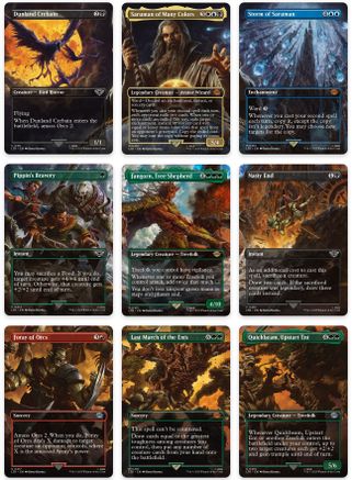 Isengard Destroyed Scene [Set of 9] (411-419) [Universes Beyond: The Lord of the Rings: Tales of Middle-earth] foil - Deck Out Gaming