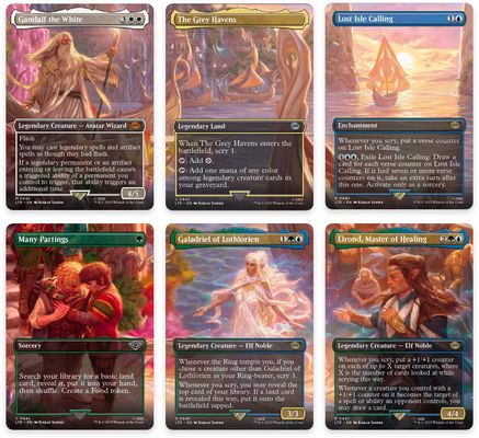 Departure to the Grey Havens Scene [Set of 6] (442-447) [Universes Beyond: The Lord of the Rings: Tales of Middle-earth] foil - Deck Out Gaming