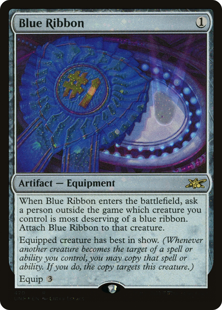 Blue Ribbon (Galaxy Foil) (470) [Unfinity] foil - Deck Out Gaming