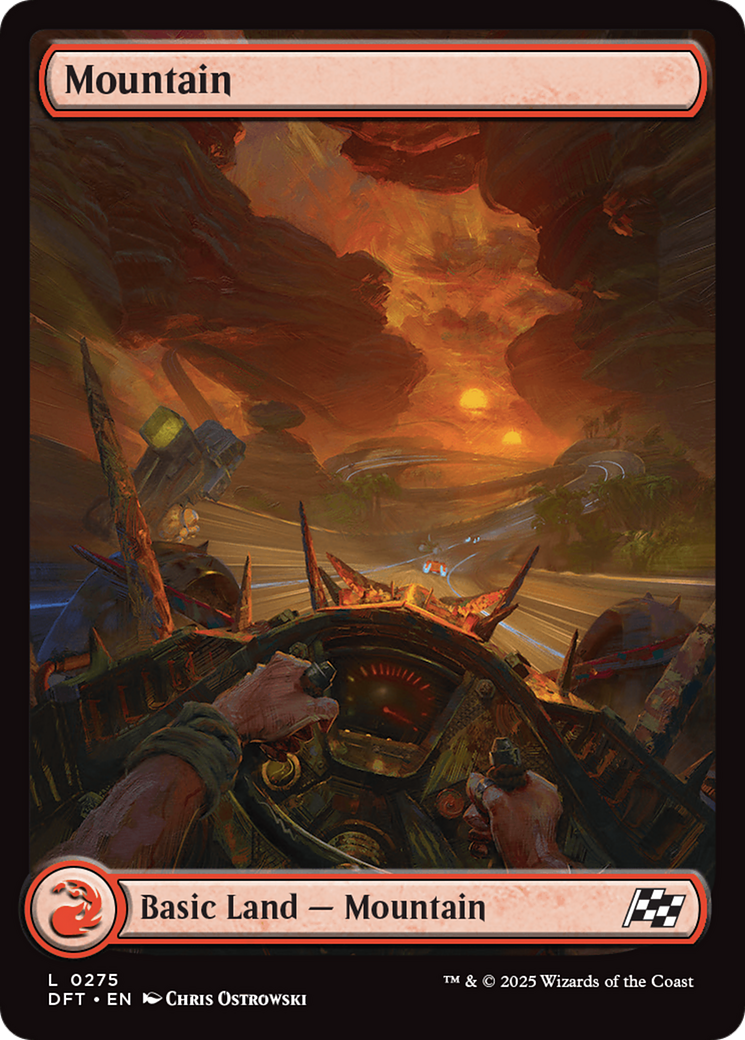 Mountain (0275) (275) [Aetherdrift] foil - Deck Out Gaming