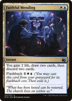 Faithful Mending (221) [Innistrad: Midnight Hunt] - Deck Out Gaming