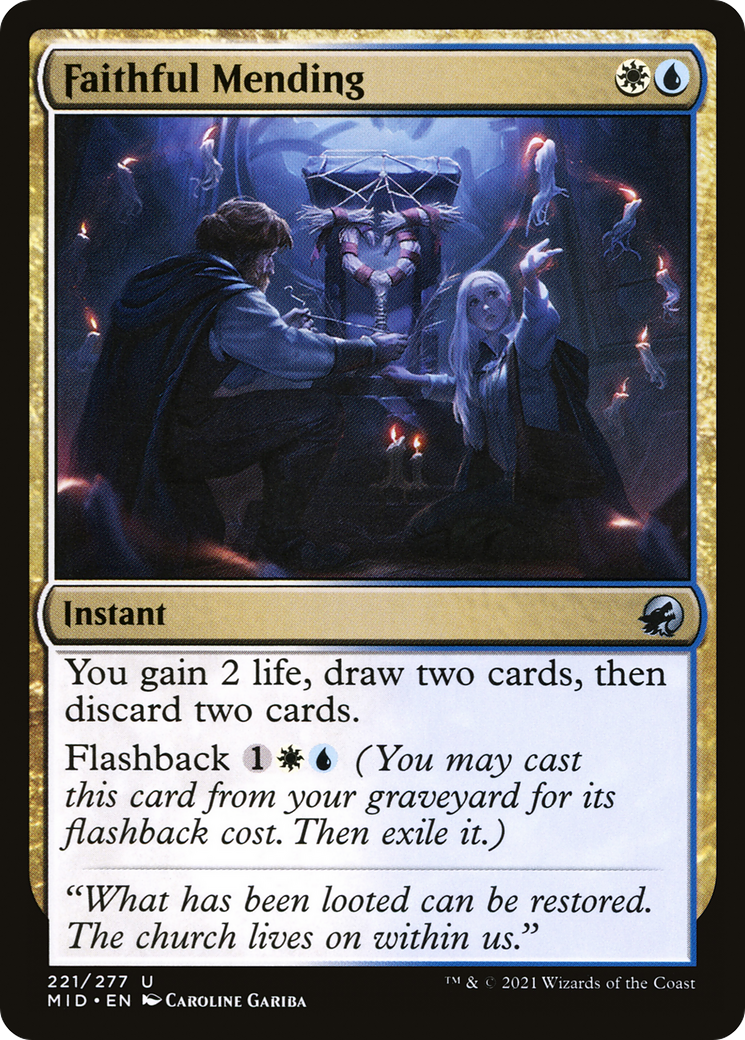 Faithful Mending (221) [Innistrad: Midnight Hunt] - Deck Out Gaming