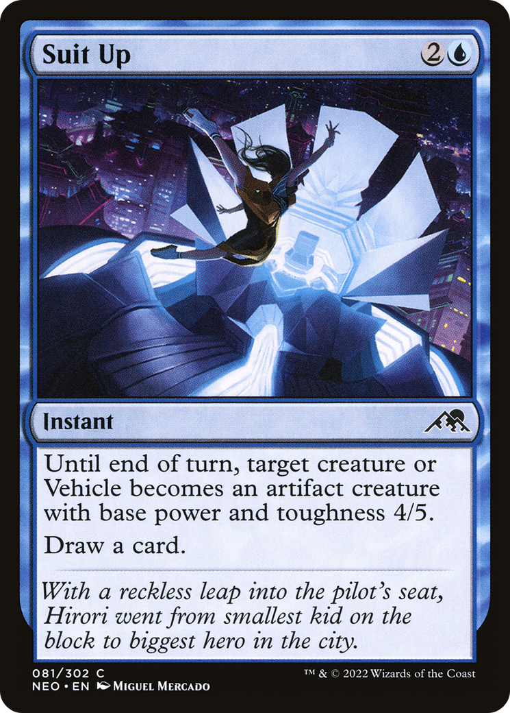 Suit Up (81) [Kamigawa: Neon Dynasty] foil - Deck Out Gaming