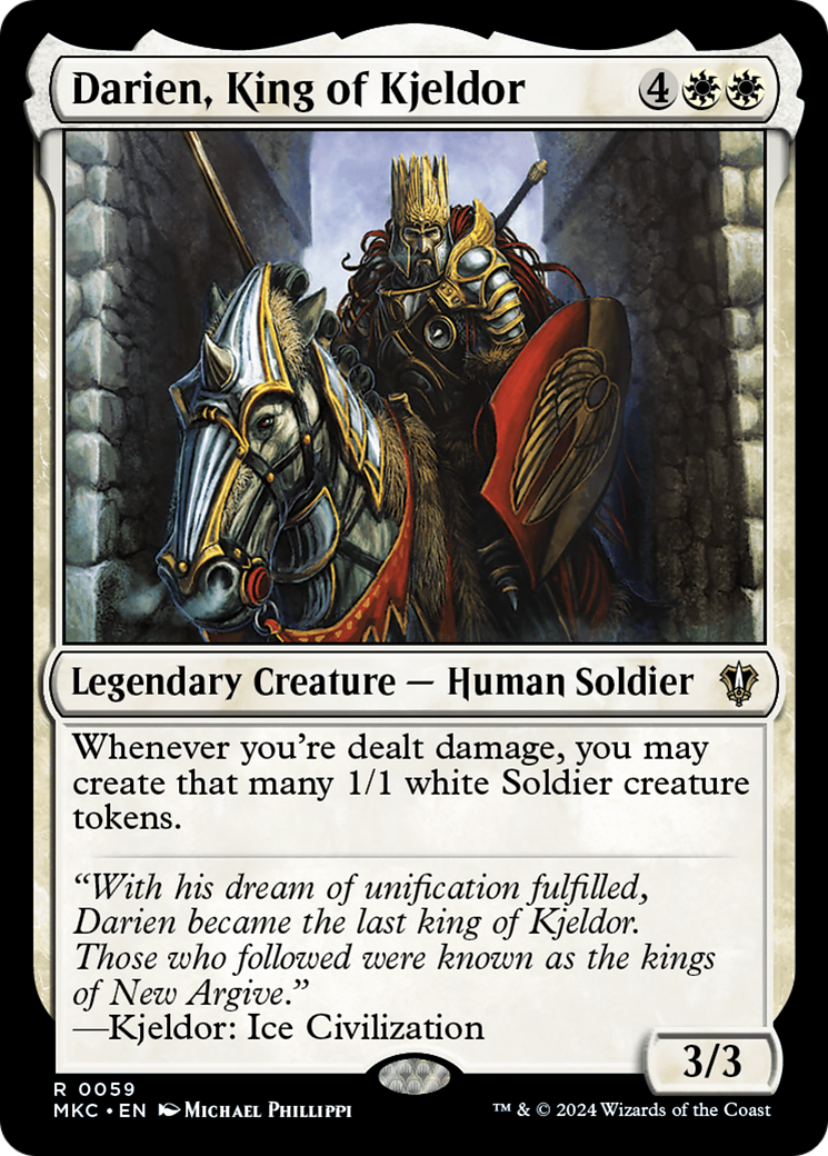 Darien, King of Kjeldor (59) [Murders at Karlov Manor Commander] - Deck Out Gaming