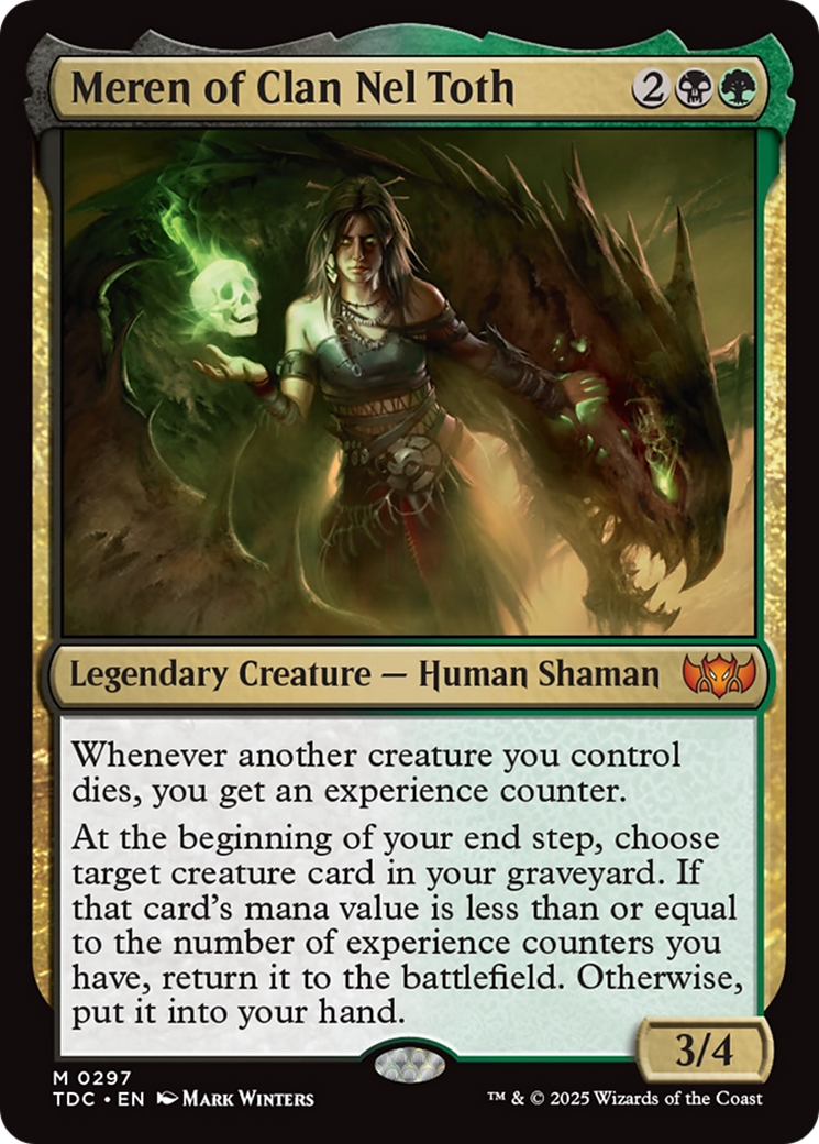Meren of Clan Nel Toth (297) [Commander: Tarkir: Dragonstorm] - Deck Out Gaming