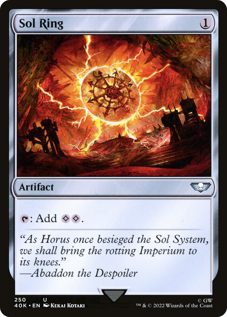 Sol Ring (250) (250) [Universes Beyond: Warhammer 40,000] - Deck Out Gaming
