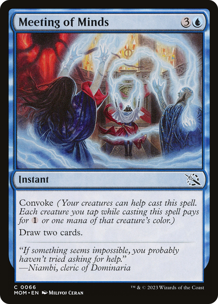 Meeting of Minds (66) [March of the Machine] foil - Deck Out Gaming