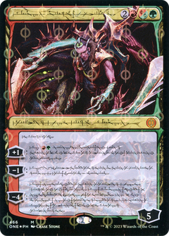 Lukka, Bound to Ruin (Phyrexian) (Step-and-Compleat Foil) (466) [Phyrexia: All Will Be One] foil - Deck Out Gaming