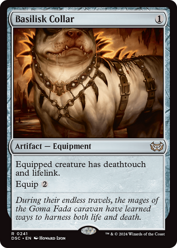 Basilisk Collar (241) [Duskmourn: House of Horror Commander] - Deck Out Gaming