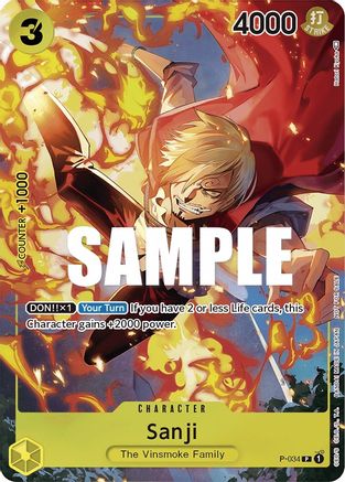 Sanji (Event Pack Vol. 2) (P-034) [One Piece Promotion Cards] Foil - Deck Out Gaming