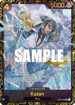 Kuzan (Championship 2023) (OP02-096) [One Piece Promotion Cards] Foil - Deck Out Gaming
