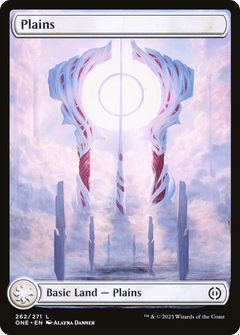 Plains (262) - Full Art (262) [Phyrexia: All Will Be One] foil - Deck Out Gaming