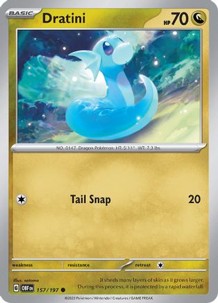 Dratini (157) [SV03: Obsidian Flames] - Deck Out Gaming